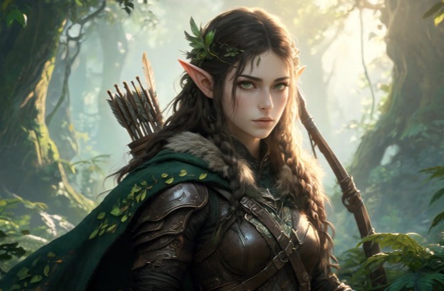 Painterly fantasy character art
